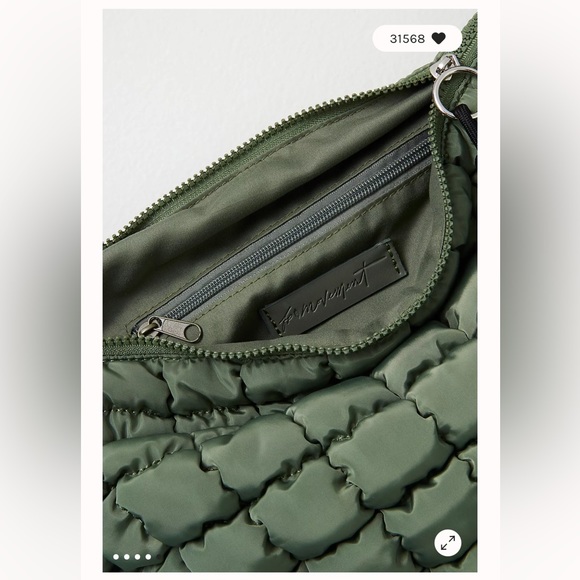 FP Movement Quilted Carryall NWT New with Tags Sage color Sold Out - Picture 3 of 7